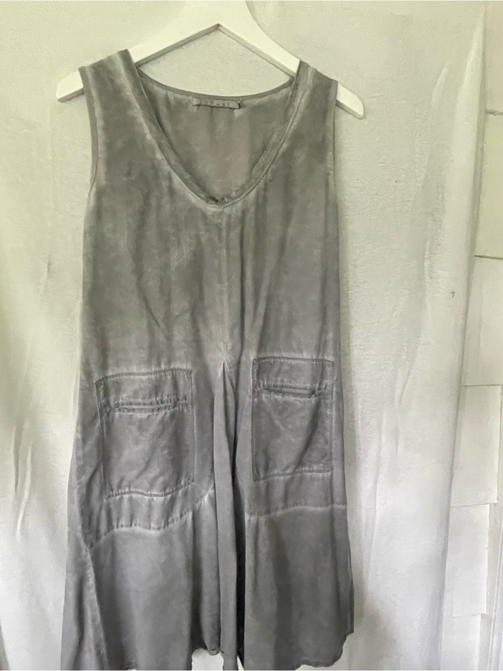 209 WST linen/cotton shift dress w/ pockets size 4